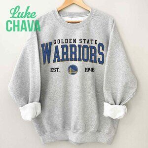 Vintage Golden State Warriors Shirt, Crewneck Warriors Sweatshirt Basketbal